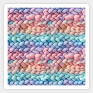 Pastel Knit Waves Sticker